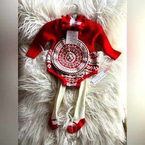 Cupcakes and Cashmere Sweater Onesie with Hat 3-6M